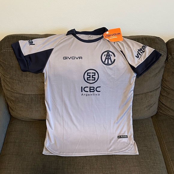 Givova Authentic Talleres de Cordoba Argentina Soccer Futbol Jersey Men’s Sz: M